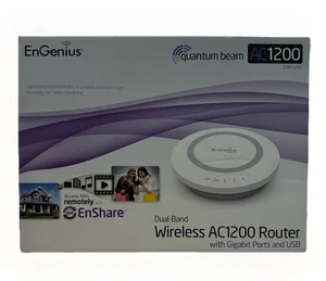 EnGenius ESR1200 Dual Band Wireless AC1200 Cloud Gigabit Router with USB - New. - Picture 1 of 9