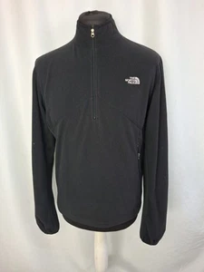 THE NORTH FACE Mens Fleece Aurora Zip Neck Black Jumper Casual E3560 - Picture 1 of 13