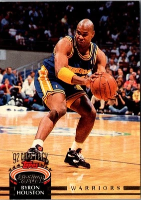 1992 Stadium Club Members Only Byron Houston #350 Golden State Warriors - Image 1 of 2