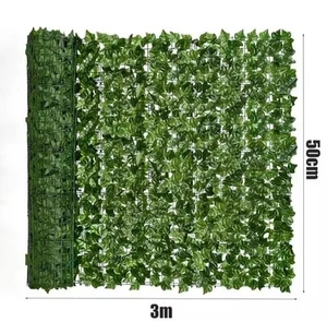 siepe artificiale 3 MT x 0,50. Verde - Foto 1 di 4