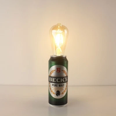Beck's пиво переработанная банка бар настольная лампа - Изображение 1 из 4
