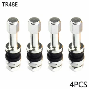 High Performance Stainless Steel Valve Stems for All Motorcycles Set of 4 - Picture 1 of 5