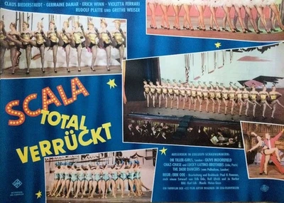 Scala,Total verrückt (1958) - original Filmplakat XL, Poster A0 gerollt - Bild 1 von 2