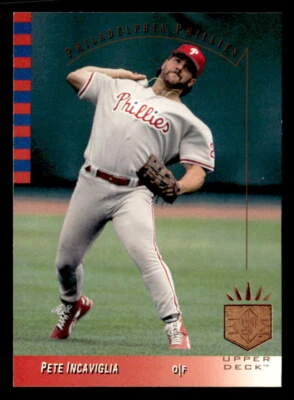 Pete Incaviglia 1993 SP  Card #176 Philadelphia Phillies - Image 1 of 2