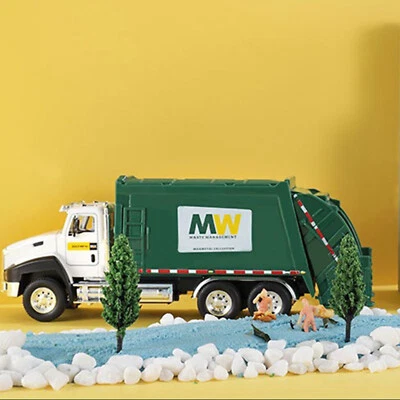 Juguetes de camión de basura para niños a escala 1/50 modelo de coche diecast tirar hacia atrás coches de juguete regalo Foto 1 de 4