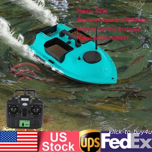 2*5200mAh RC Esca da Pesca Barca 500m Doppio Motore per Mare Lago Fiume Luce LED - Foto 1 di 20