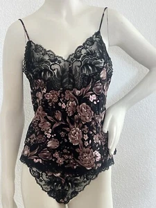 Christian Dior 1970s SILK Vintage Shorts & Cami Lounge Set 2 Pc Floral Lace Vtg - Picture 1 of 11