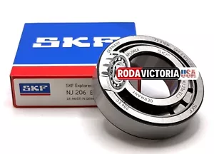 SKF NJ206 ECJ/C3 Cylindrical Roller Bearing 30X62X16 mm - Picture 1 of 4
