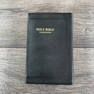 Bibel illustriert KJV roter Buchstabe selbstaussprechend Weltveröffentlichung schwarz klein - Bild 1 von 11