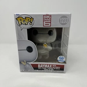 Funko POP! Big Hero 6: BAYMAX con MARIPOSA #1233 Funko exclusivo de la tienda - Imagen 1 de 8