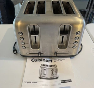 Cuisinart Stainless Steel 4-Slice Toaster w/ Shade Control RBT-4900PC - Picture 1 of 8