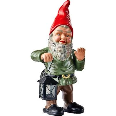 Original HEISSNER Gartenzwerg "Waldemar", Laternenzwerg - Bild 1 von 4