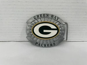 BRAND NEW OVERSIZED GREEN BAY PACKERS BELT BUCKLE SISKIYOU PEWTER & ENAMEL - Picture 1 of 3