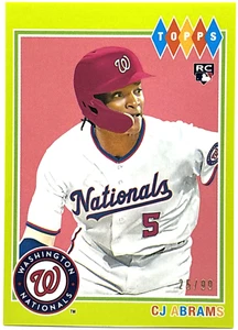 Colección Topps Brookyln 2022 - CJ Abrams - Chartreuse/99 Rookie RC Nationals - Imagen 1 de 2