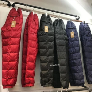 Womens Ultralight Duck Down Puffer Warm Long Trousers Pants Winter Loose Pants - Picture 1 of 24