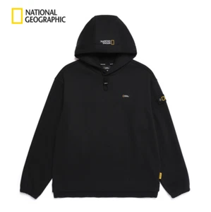 National Geographic Hybrid Semi-Offset Hoodie CARBON BLACK ASIAN FIT - Picture 1 of 7