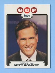 MITT ROMNEY - 2008 Topps Presidential Campaign GOP #C08-MR Rookie RC