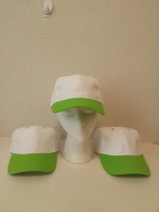 Hit Wear weiß grün 3" Krempe Hüte Baseballkappen 3er Set neu - Bild 1 von 21