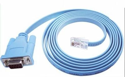Cavo console piatto originale Cisco lunghezza 2 mt RJ45 maschio a 9 pin DB9 - Imagen 1 de 3