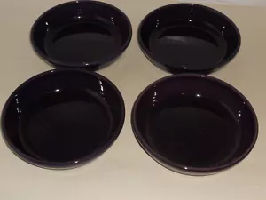 4 ciotole per zuppa/insalata all'henn viola 8"" X 2"" Gerald E henn - Foto 1 di 2