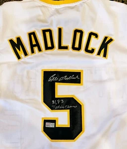 Bill Madlock Signed Autographed Pittsburgh Pirates Jersey w/ Tristar COA - Picture 1 of 6
