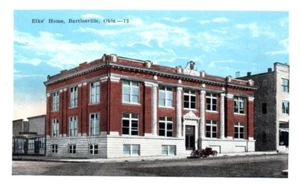 ELK'S HOME Bartlesville, Oklahoma - Postcard - Picture 1 of 2