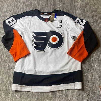 Philadelphia Flyers Jersey Mens 46 Claude Giroux #28 Authentic Adidas White NEW - Image 1 of 4