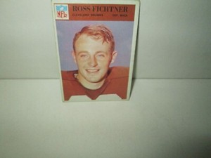 ROSS FICHTNER 1966 Philadelphia Gum Vintage Card Rookie #43 CLEVELAND BROWNS Ex