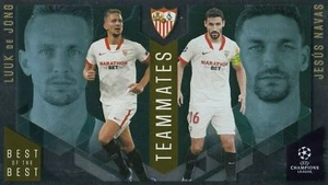 TOPPS BEST OF THE BEST CHAMPIONS LEAGUE 2020-2021 CARD N. 150 DE JONG - NAVAS - Picture 1 of 2