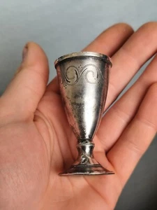 Vintage glass sterling silver 916. USSR Baltics - Picture 1 of 9
