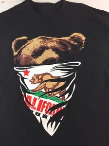 CALI T-shirt California Republic Bear Mexico Bandana Aguila Tee Mens S-L - Picture 1 of 7