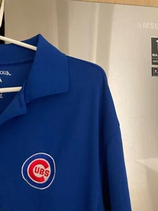 Chicago Cubs Antigua MLB Golf Polo Poliestere Camicia Uomo Medium NUOVO - Foto 1 di 2