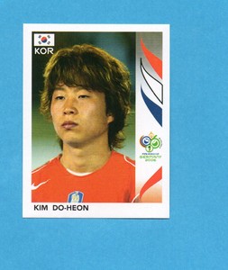 PANINI-GERMANY 2006-Figurina n.501- KIM DO-HEON - KOREA -NEW BLACK
