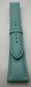 Splendid Genuine Leather Strap Tiffany Green Handmade In Italy - Picture 1 of 4