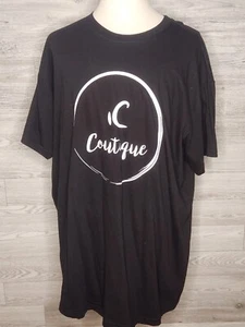 Dixxon Men's Black T-Shirt with Custom Coutique Logo in White Size 3XL New - Picture 1 of 5