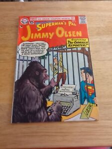 Superman's Pal Jimmy Olsen #24 Gorilla Reporter DC Comics octobre 1957 VOIR SCANS