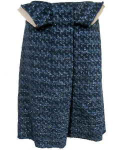 Marni Sparkle Tweed Pencil Skirt sz 44 IT / 8-10 US Blue NEW - Picture 1 of 5