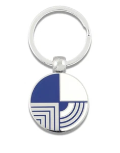 Vintage ACME Studio FRANK LLOYD WRIGHT “RoundGifts" Double Sided Key Ring - Picture 1 of 2