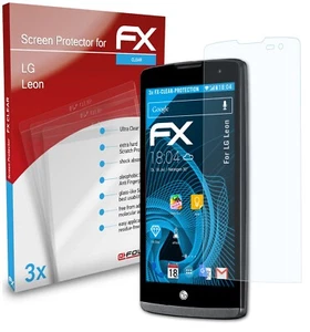 atFoliX 3x Screen Protection Film for LG Leon Screen Protector clear - Picture 1 of 8