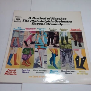 A Festival Of Marches - 12" Vinyl LP EX/EX Eugene ORMANDY philadelphia Orchestra - Picture 1 of 12