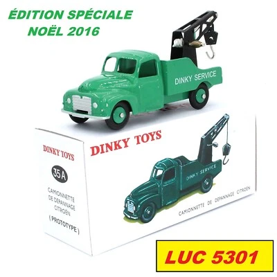 CITROËN U23 DÉPANNEUSE VERTE #35A ÉDITION LIMITÉE 2016 PAR DINKY TOYS / ATLAS  - Photo 1/2