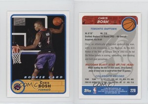 2003-04 Bazooka Mini Chris Bosh (Black Jersey) #228.2 Rookie RC HOF