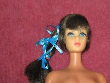 Vintage 1970s Brunette Talking Barbie HEAD no body  L@@K