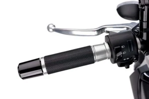 COPPIA MANOPOLE HI-TECH MODELLO ASCENT PER MOTO COLORE ARGENTO HONDA - Foto 1 di 1