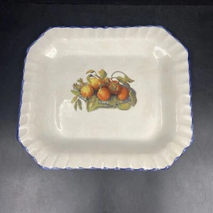 Cerramica Due Torri White Ceramic Peach Harvest Serving Plate Platter Italian - Picture 1 of 5