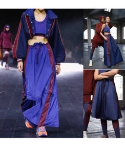Puma J. Ambrose Maxi Midi Convertible Patriota Azul Falda Ropa de Calle Grande - Imagen 1 de 19
