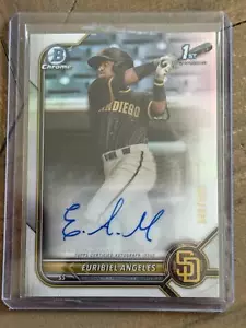 2022 Bowman #CPA-EA Euribiel Angeles Chrome Prospect Autographs Refractor #/499 - Picture 1 of 2