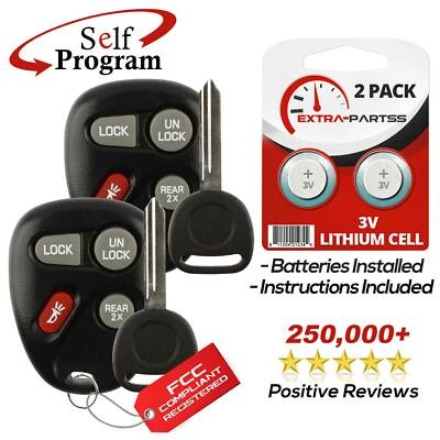 2 For 2000 2001 Chevrolet Astro Keyless Entry Remote + Key Foto 1 de 4