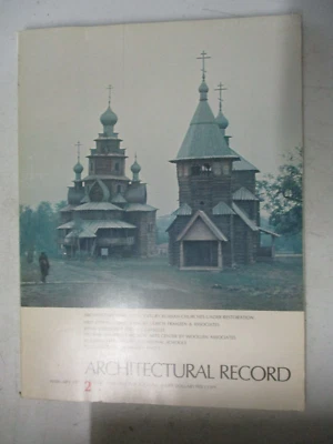 ARCHITECTURAL RECORD MAGAZINE FEB 1973 18TH CENT RUSSIAN CHURCH RESTORATION USSR - Image 1 of 2