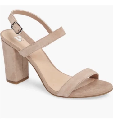 Sandalia Nordstrom BP NUEVA CON ETIQUETAS Lula Slingback gamuza rubor 9 Foto 1 de 4